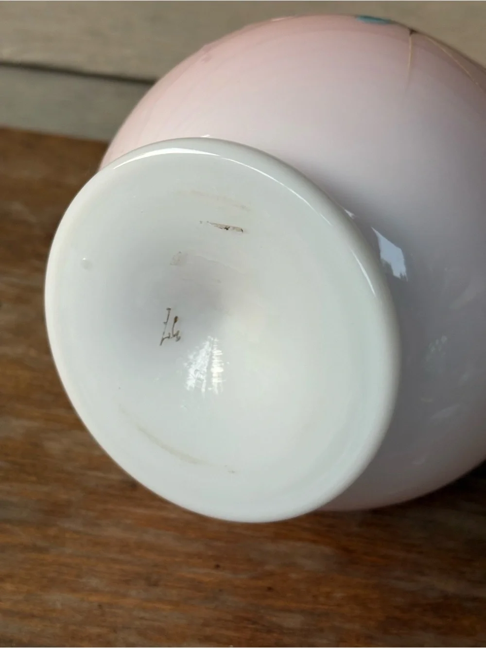 Antique 19th-century Harrach Czech (Bohemian) opaline vase